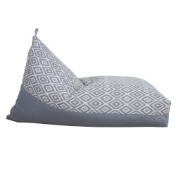 Bean bag ROMB 130x80x20 70cm, grey