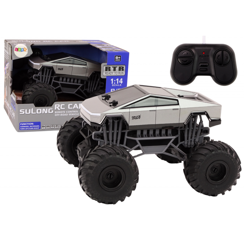 Off-Road Remote Controlled RC Car 1:14 Truck Gray