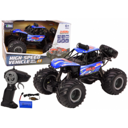 Off-road Remote Controlled RC Car 1:8 Blue Shock Absorbers