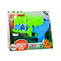 Blue and Green Dinosaur Bubble Gun