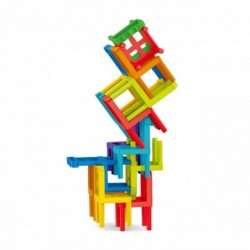 WOOPIE Skill Game Block Puzzle Balancing Chairs 36 pcs.