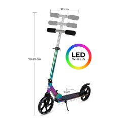 Kokkupandav tõukeratas Story Lux Foldable Commuter LED rattad