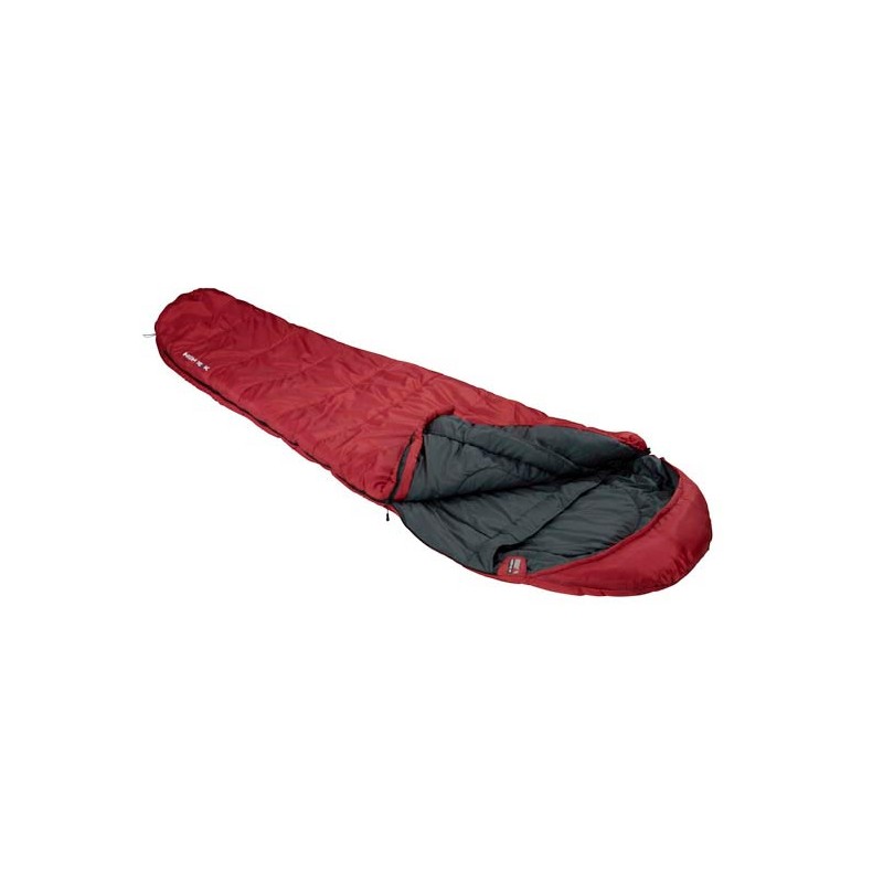 Sleepingbag Hight Peak TR300 left, darkred/gray