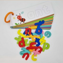 TOOKY TOY Puzzle Alphabet Learning Letters of Animal Words 57 pcs.