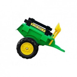 Tractor with a trailer and a bucket Benson excavator Green