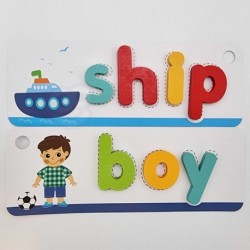 TOOKY TOY Pusle Tähestiku loomsete sõnade tähtede õppimine 57 tk.