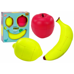 Puzzle Fruits Puzzle Cubes Educational Apple Banana Lemon Magic