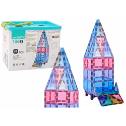 Set of Magnetic Blocks Panels 59 pieces Colorful