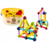 Magnetic Blocks in a Bucket 56 Elements Yellow Cat