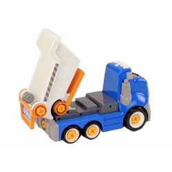 Blue Cartoon Turning Tipper DIY Truck