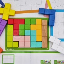 Tooky Toy Puzzle Bricks Tetris 10 Difficulty Levels 22 pcs.