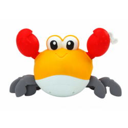Bath Toy Wind Up Crab Walks Swims Blue Yellow