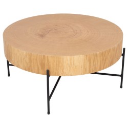 Coffee table CASTINO D75xH36cm, oak