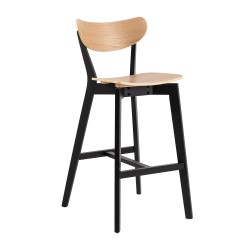 Bar stool ROXBY natural black