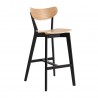 Bar stool ROXBY natural black