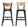 Bar stool ROXBY natural black