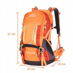 Hiking backpack Aoking 50L Orange with detachable frame