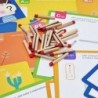 TOOKY TOY Wooden Jigsaw Puzzle Puzzle Game Puzzles Magnetic Matches for Children 58 el.