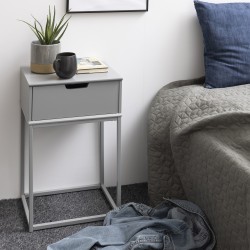 Bedside table MITRA grey