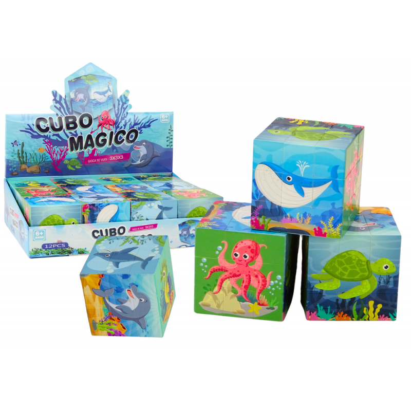 Magic Cube Educational Puzzle Sea Animals Puzzle Logic Game