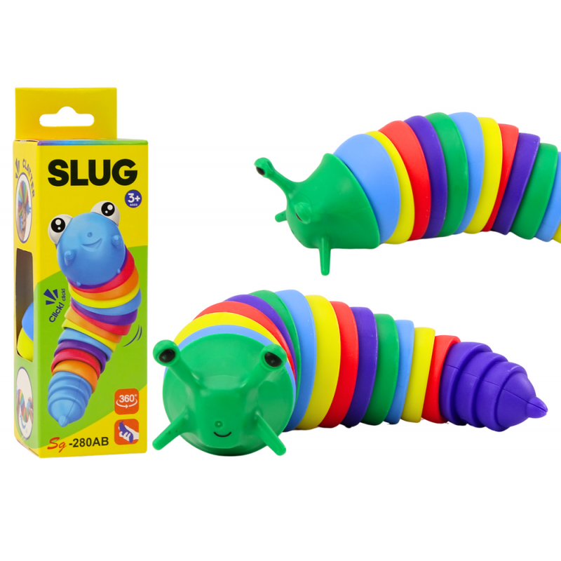 Flexible Snail Caterpillar Worm Sensory Antistress Colorful