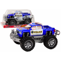 Police Car Pickup Blue Off-Road Police Vehicle