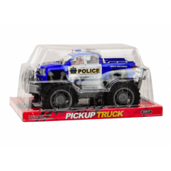 Police Car Pickup Blue Off-Road Police Vehicle