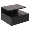 Bedside table ASHLAN dark grey