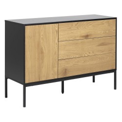 Sideboard SEAFORD 120x40xH82cm, oak