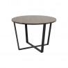 Dining table AMBLE D110xH75cm, brown marble