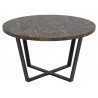 Coffee table AMBLE D77xH44cm, brown