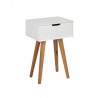 Bedside table MITRA 40x30xH61,5cm, white oak