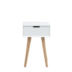 Bedside table MITRA 40x30xH61,5cm, white oak