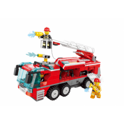 Bricks Set Fire Department Base Car Auto Helicopter 845 El