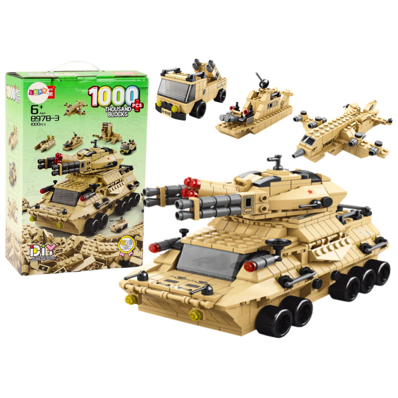 Military Sand Military Tank Block Set 1000 pcs