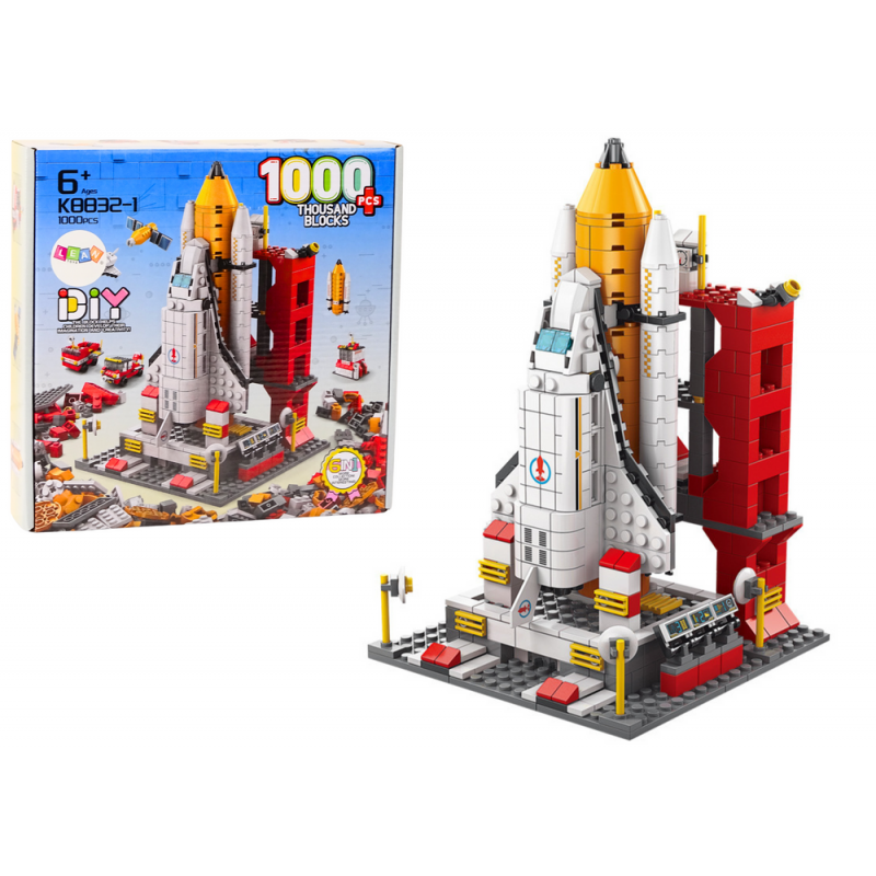 Construction Bricks Space Rocket 6in1 Space Vehicles 1000 pcs.