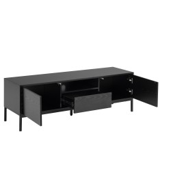 TV table SEAFORD 140x40xH45cm, black