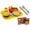Fast Food Set Pizza Burgers French Fries Accessories for Children 24 pcs.