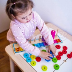 WOOPIE GREEN Puzzle Learning to Count and Colors Montessori 56 pcs.