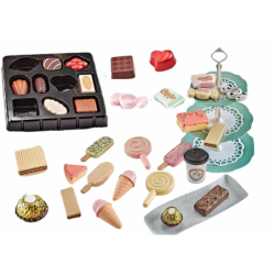 ﻿Confectionery Cafe Set Sweets Figurines Coffee Cake 50 pieces.