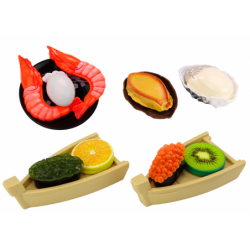 Sushi Toy Set, Shrimp Accessories for Children, 24 pieces.