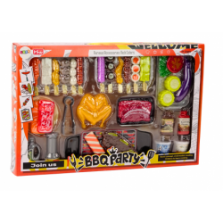 Grill Set Vegetables Figurines Grill BBQ Party 37 pieces.