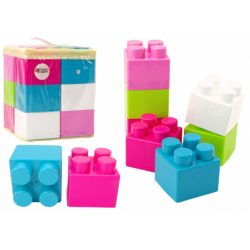 Large Construction Blocks in a Bag Colorful Stickers 12 Pieces