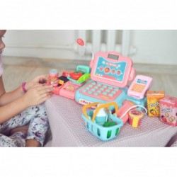 WOOPIE Kids Cash Register Scanner Scale Microphone + 24 Accs.