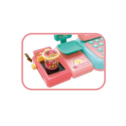 WOOPIE Kids Cash Register Scanner Scale Microphone + 24 Accs.