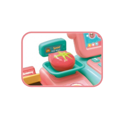 WOOPIE Kids Cash Register Scanner Scale Microphone + 24 Accs.