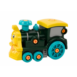 Cartoon Turning Locomotive DIY Green