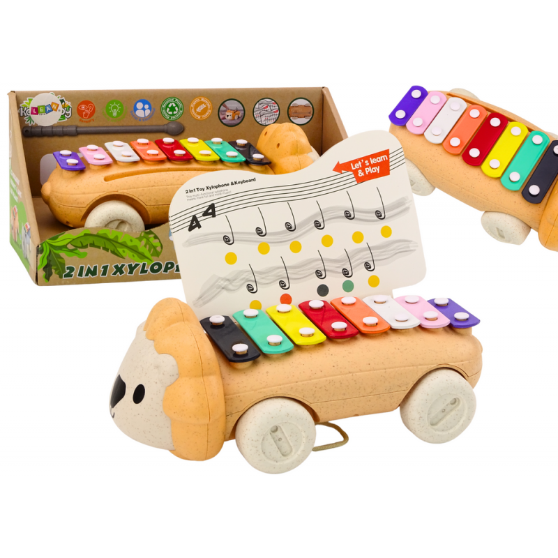 Lion Cymbals On Wheels Instrument For Children Colorful Educational