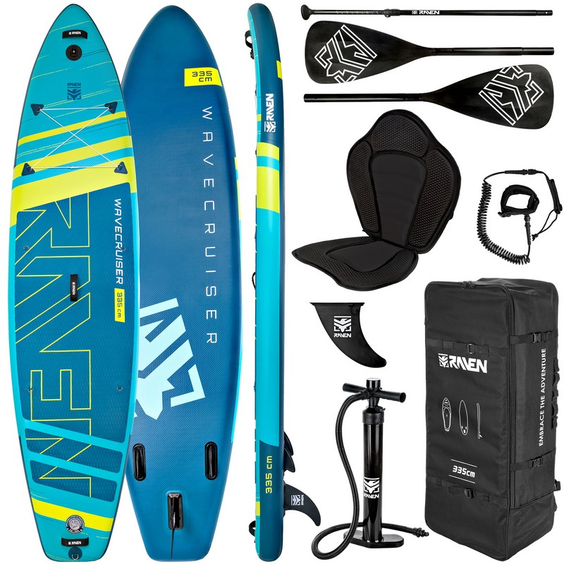 SUP aerusurfi laud Raven WaveCruiser Blue/Lime 335/350cm