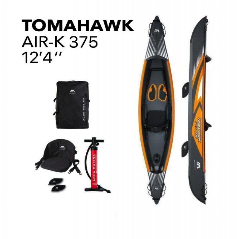 Inflatable kayak Aqua Marina Tomahawk 375x72 cm AIR-K 375